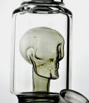 12" Glass Dab Rigs With Perc. (Skull Inside) | Straight Water Bong Pipes - V-Station Store
