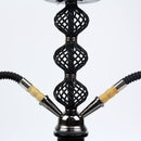 20" Tall Glass Dab Rigs (Narguile-Shisha) Black/White | Water Bong Pipes - V-Station Store