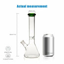 13″ Glass Dab Rigs | Beaker Bongs Water Pipes (Clear & Green) - V-Station Store