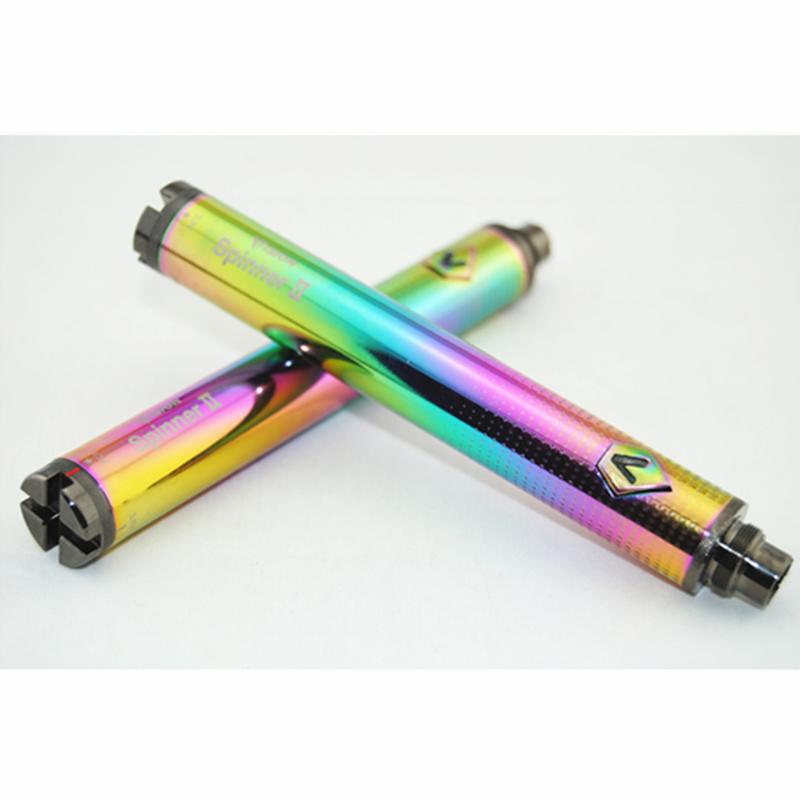 Rainbow Vape 510 Thread Pen Battery: Vision Spinner II 1650mAh Rainbow Vape 510 Thread Pen Battery: Vision Spinner II 1650mAh