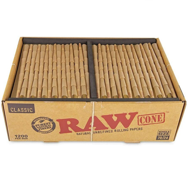 70/30 Size RAW Cones | RAW Classic Pre-Rolled/Rolling Cones - V-Station Store