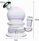 BHZT 14mm Quartz Glass Set, 100% Made of Quartz, with Silicone Container 25MM A - V-Station Store