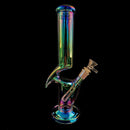 12″ Meniscus Glass Dab Rigs | Rainbow | Water Bong Pipes - V-Station Store