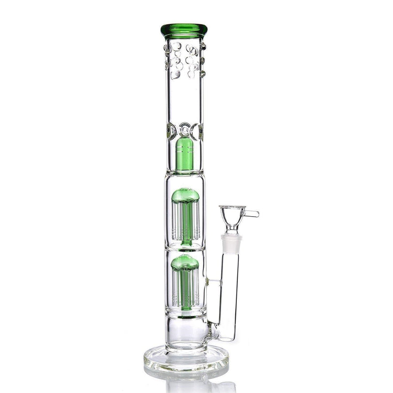 16″ Large Straight Glass Dab Rigs | Water Bong Pipes - V-Station Store