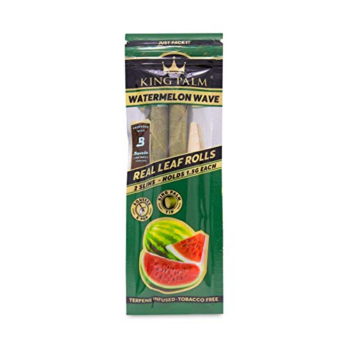 KING PALM Slim Size Blunt Wraps/Cones [All Flavors] | Flavored Real Leaf Rolls/Wraps - V-Station Store