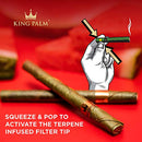 KING PALM Slim Size Blunt Wraps/Cones [All Flavors] | Flavored Real Leaf Rolls/Wraps - V-Station Store