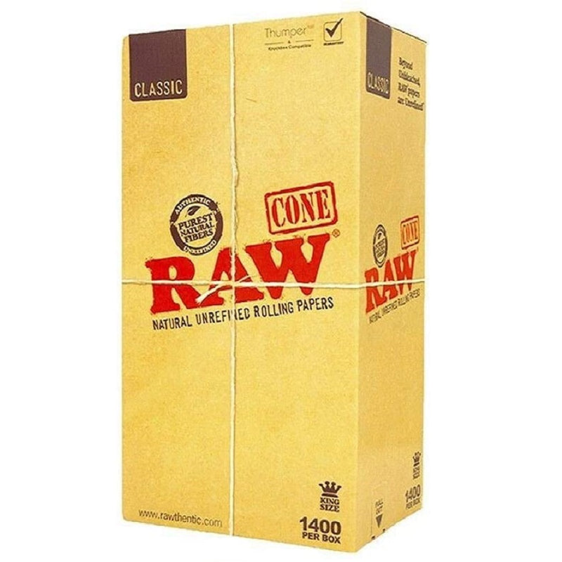 KING Size RAW Cones | RAW Classic Pre-Rolled/Rolling Cones - V-Station Store