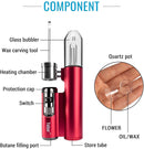 Butane Torch Dab Rig/Hookah/Bong/Bubbler | 3 In 1 Set | Glass Pipe