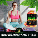 Hemp Rings Gummies: 25 Large Peach Rings | Made In USA