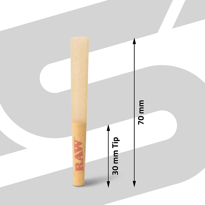 70/30 Size RAW Cones | RAW Classic Pre-Rolled/Rolling Cones - V-Station Store