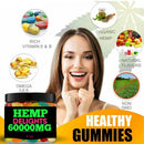 Natural Hemp Gummies: 4 OZ Fresh Fruity Gummies | Made In USA