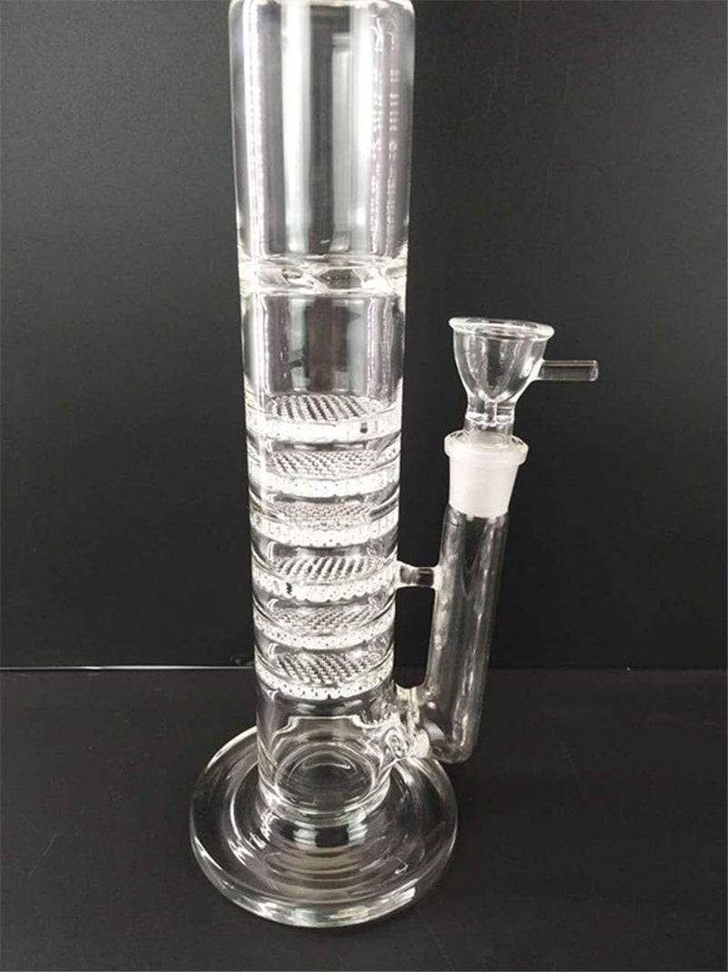 17″ Straight Glass Dab Rigs [White] | Water Bong Pipes - V-Station Store