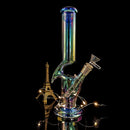 12″ Meniscus Glass Dab Rigs | Rainbow | Water Bong Pipes - V-Station Store