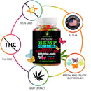 Premium Hemp Gummies: 75 Fresh Sweets | Made In USA