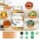 2-Pack Hemp Gummies: 160 Sweets | Tropical Fruit Flavor | 350,000mg