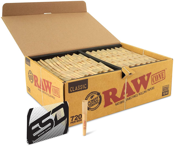 70/45 Size RAW Cones | RAW Classic Pre-Rolled/Rolling Cones - V-Station Store