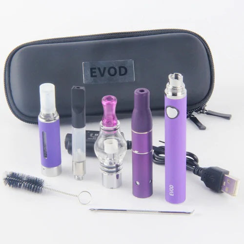 4 In 1 EVOD Starter Vape Pen Kit: Battery, Tanks, USB Charger & More