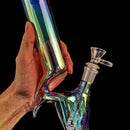 12″ Meniscus Glass Dab Rigs | Rainbow | Water Bong Pipes - V-Station Store