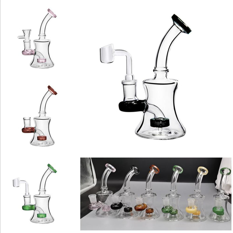 6″ Bent Glass Dab Rigs | Water Bong Pipes - V-Station Store