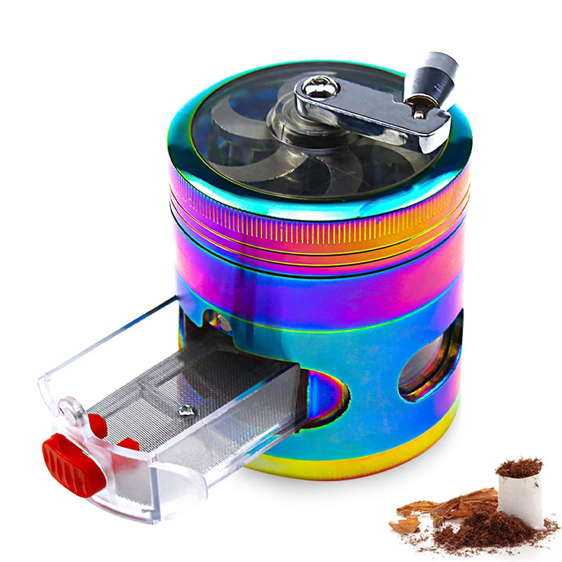 4-Layer Flower Herb Mill Grinder / Deluxe Rainbow Edition - V-Station Store