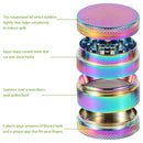 4-Layer Flower Herb Mill Grinder / Rainbow Edition - V-Station Store