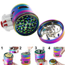 4-Layer Flower Herb Mill Grinder / Deluxe Rainbow Edition - V-Station Store