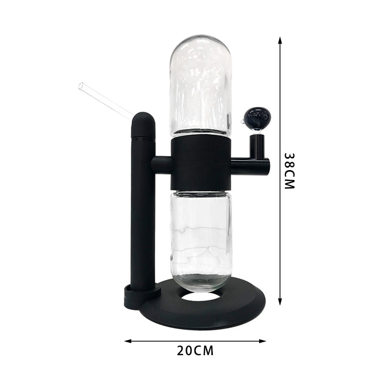Compact Gravity Bong / Infuser / Hookah | Glass Rotating Gravity Bong
