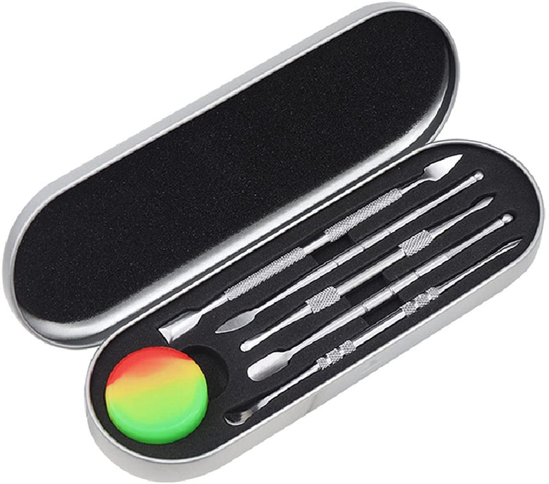 Rainbow Dabber Tool Set: Carving Tools + Silicone Container + Aluminum Box - V-Station Store