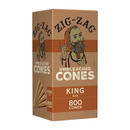 KING Size ZIG-ZAG Cones | Unbleached Pre-Rolled/Rolling Cones W/Tips