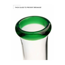 12″ Glass Dab Rigs / Beaker Bong With Perc. (Green Brain) | Water Pipes - V-Station Store