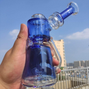 8" Glass Dab Rigs [Blue/Clear] | Water Bong Pipes - V-Station Store