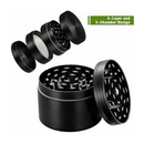 4-Layer Flower Herb Mill Grinder / Black