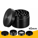 4-Layer Flower Herb Mill Grinder / Black