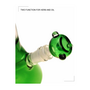 12″ Glass Dab Rigs / Beaker Bong With Perc. (Green Brain) | Water Pipes - V-Station Store