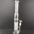 17″ Straight Glass Dab Rigs [White] | Water Bong Pipes - V-Station Store