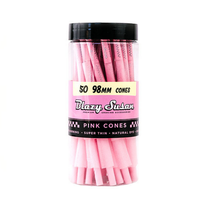 98 Special Size Blazy Susan Pink Rolling/Pre-Rolled Cones | 98-mm