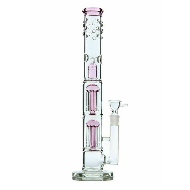 16″ Large Straight Glass Dab Rigs | Water Bong Pipes - V-Station Store