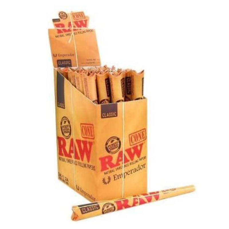 Emperador Size RAW Cones | RAW Classic Pre-Rolled/Rolling Cones - V-Station Store