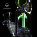 12″ Straight Glass Dab Rigs [Rainbow] | Water Bong Pipes - V-Station Store