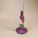 12″ Artistic Straight Glass Dab Rigs W/ Perc | Water Bong Pipes - V-Station Store