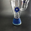14″ Straight Glass Dab Rigs W/Color Edge Oil Rigs | Thick Water Bong Pipes - V-Station Store