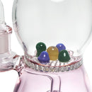 9″ Glass Dab Rigs W/ Perc. (Pink/Blue/Green) | Water Bong Pipes - V-Station Store