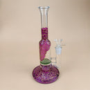 12″ Artistic Straight Glass Dab Rigs W/ Perc | Water Bong Pipes - V-Station Store