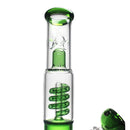 12″ Glass Dab Rigs / Beaker Bong With Perc. (Green) | Water Pipes - V-Station Store