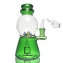 9″ Glass Dab Rigs W/ Perc. (Pink/Blue/Green) | Water Bong Pipes - V-Station Store