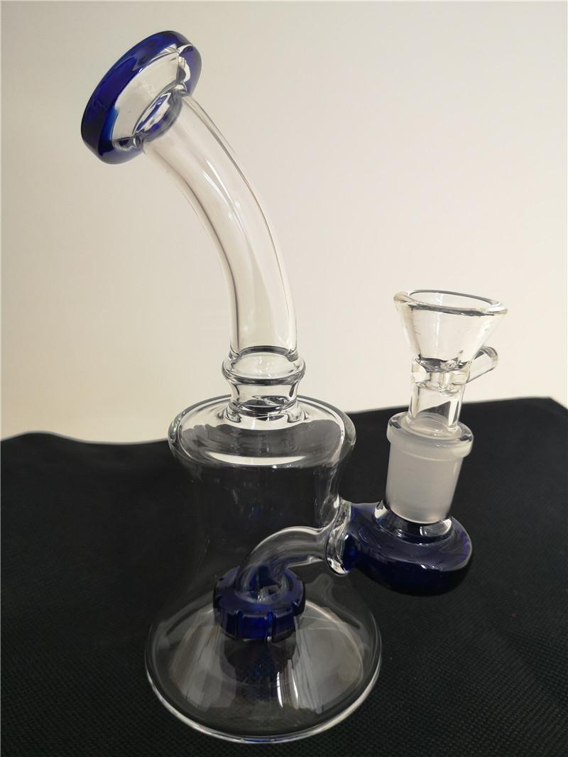 6″ Bent Glass Dab Rigs | Water Bong Pipes - V-Station Store