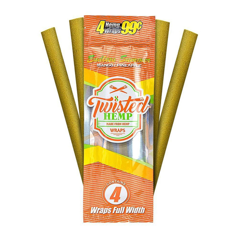 60-Wraps: Twisted Hemp Wraps | Mango & Pineapple Flavor