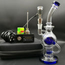 Electric E-Nail Dab Kit W/ Dab Rig/Bong [Clear/Blue] - V-Station Store
