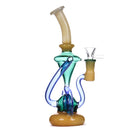 9" Deluxe Glass Dab Rigs [Bubbler] | Water Bong Pipes - V-Station Store