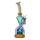9" Deluxe Glass Dab Rigs [Bubbler] | Water Bong Pipes - V-Station Store
